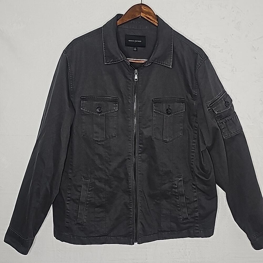 Mens Banana Republic Coat XL Charcoal Gray Durable 90s Grunge Gorpcore Outdoor